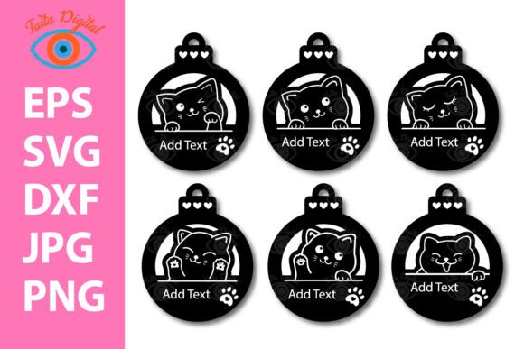 Cat Christmas Ornament Bundle: A Must-Have for Creative Entrepreneurs and DIY Enthusiasts