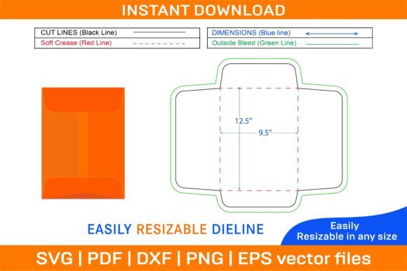Catalog Envelope 9.5x12.5 Inch Die Cut