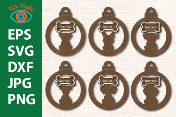 Dog Christmas Ornament Bundle for Creative Projects