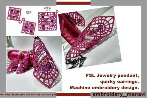 FSL Jewelry Pendant Quirky Earrings