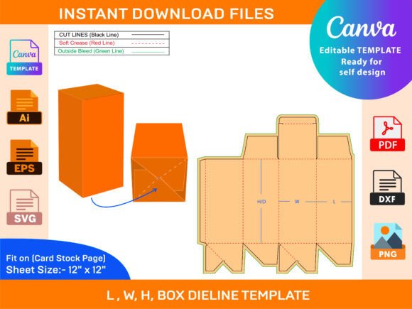 Medicine Box, Auto Bottom Lock Tuck Top