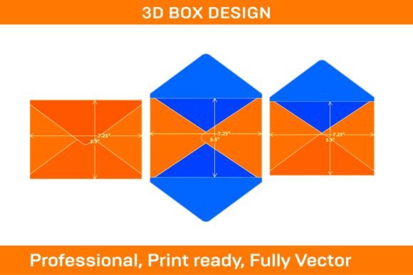 Pointed Flap Envelope 5.5x7.75 Dieline